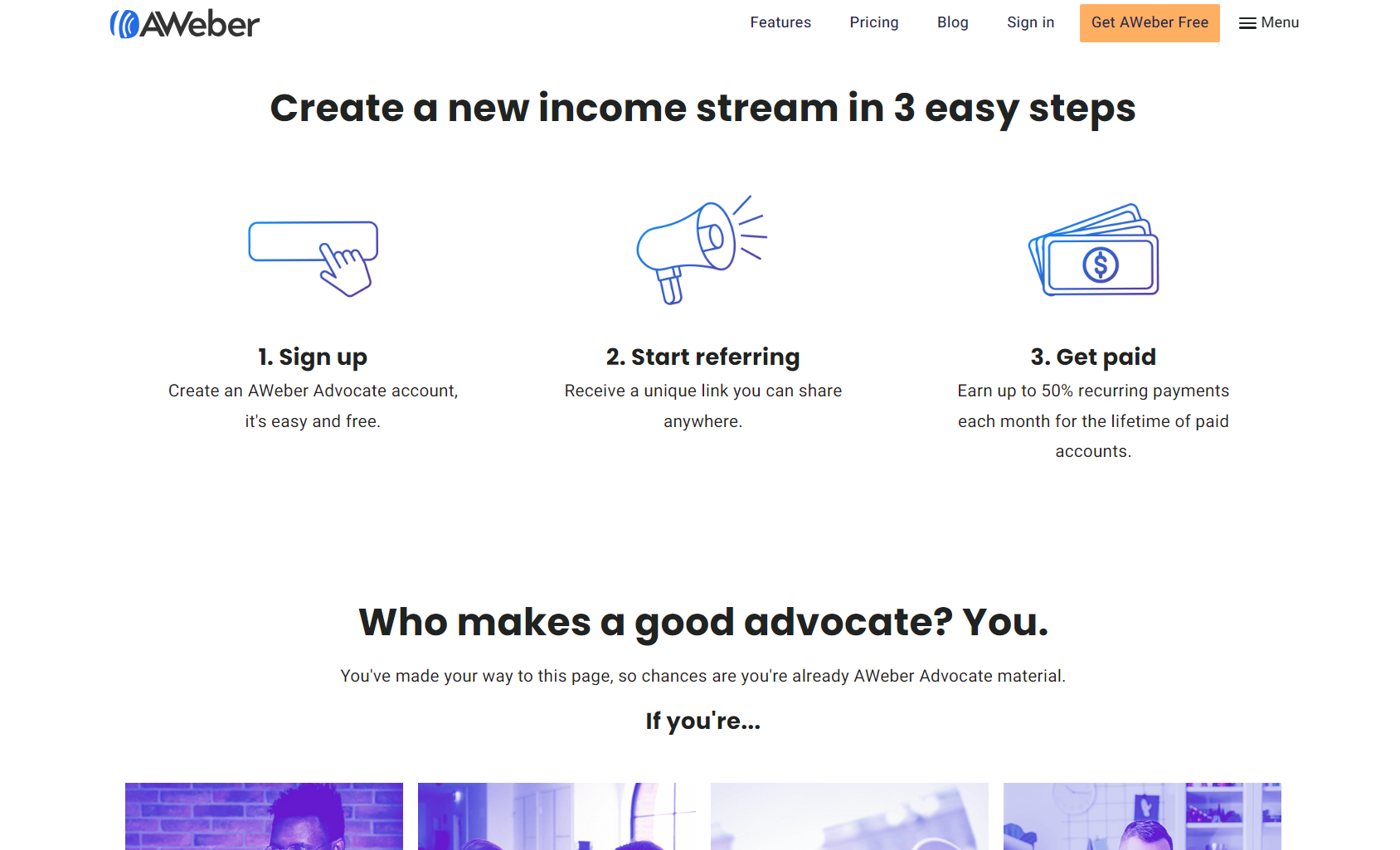 Aweber: Email marketing service, ideal for financial bloggers.